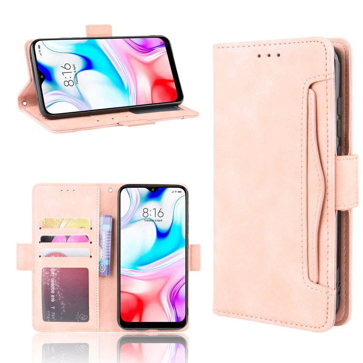 For Xiaomi Redmi 8 Wallet Style Skin Feel Calf Pattern Leather Case with Separate Card Slot