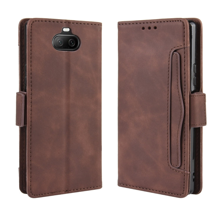 For Sony Xperia 8 Wallet Style Skin Feel Calf Pattern Leather Case with Separate Card Slot