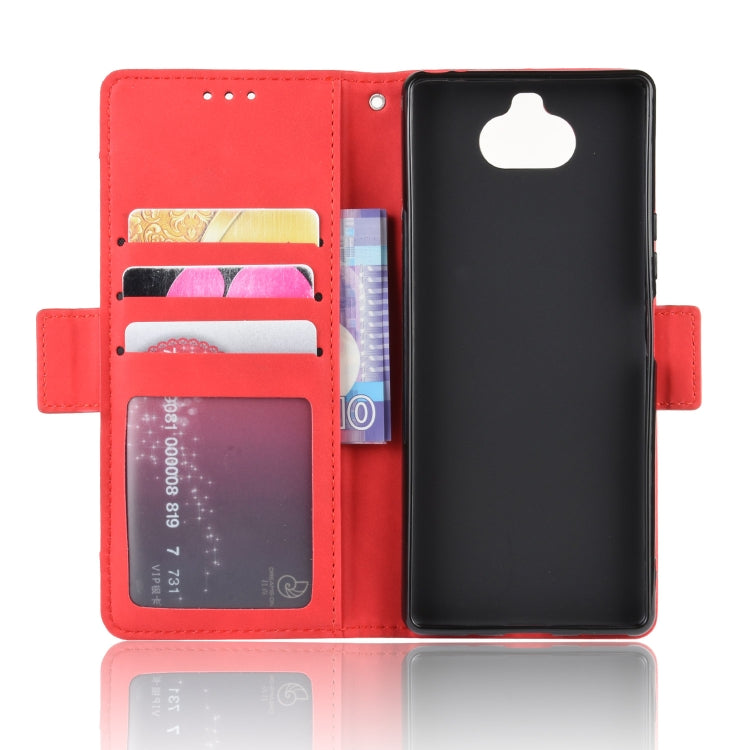 For Sony Xperia 8 Wallet Style Skin Feel Calf Pattern Leather Case with Separate Card Slot