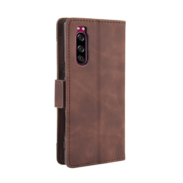 For Sony Xperia 5 Wallet Style Skin Feel Calf Pattern Leather Case with Separate Card Slot