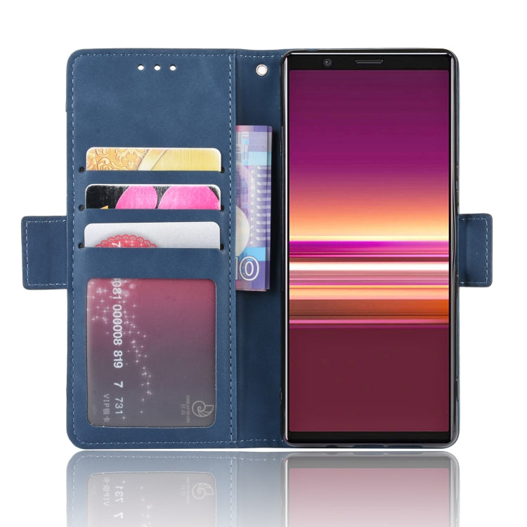 For Sony Xperia 5 Wallet Style Skin Feel Calf Pattern Leather Case with Separate Card Slot