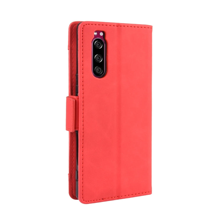 For Sony Xperia 5 Wallet Style Skin Feel Calf Pattern Leather Case with Separate Card Slot
