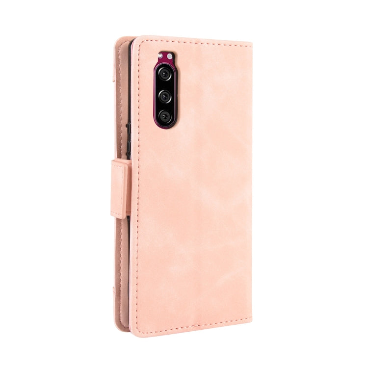 For Sony Xperia 5 Wallet Style Skin Feel Calf Pattern Leather Case with Separate Card Slot