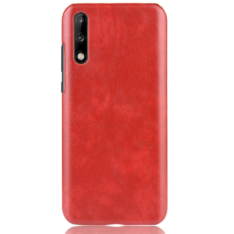 For Huawei Enjoy 10s Shockproof Litchi Texture PC + PU Case