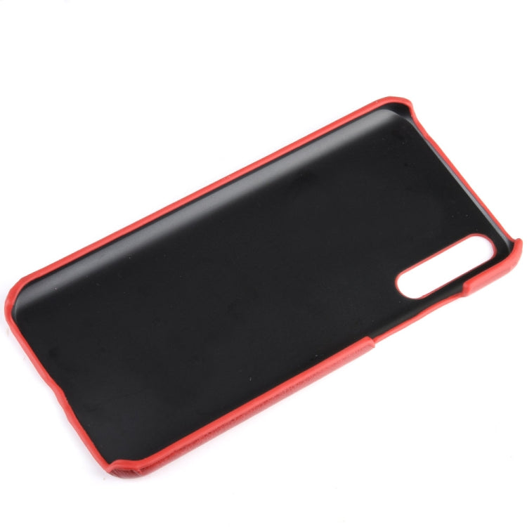 For Huawei Enjoy 10s Shockproof Litchi Texture PC + PU Case