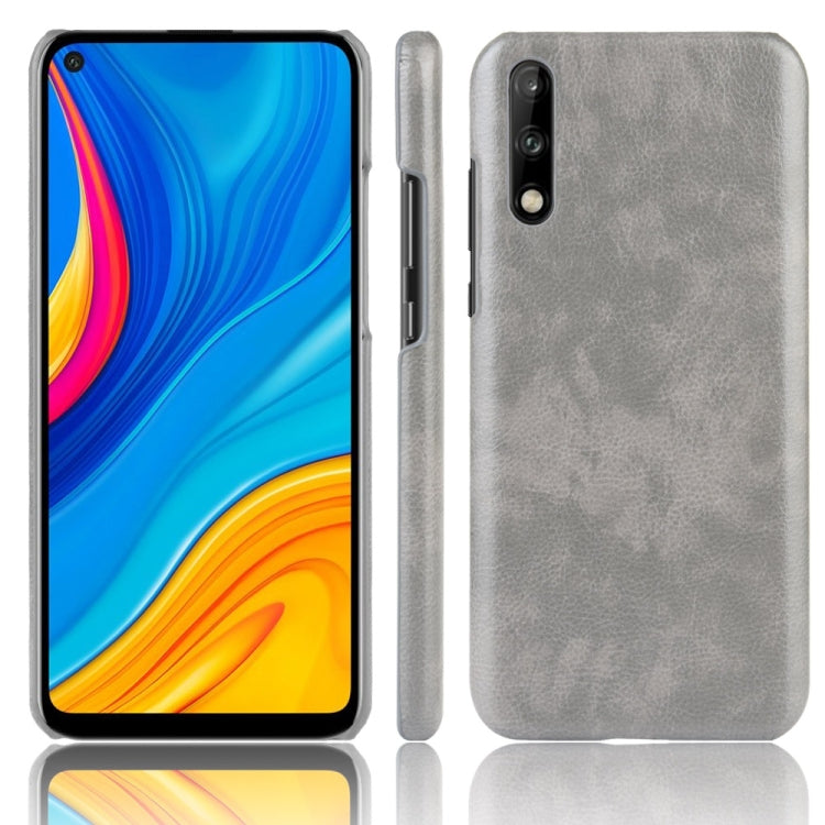 For Huawei Enjoy 10s Shockproof Litchi Texture PC + PU Case