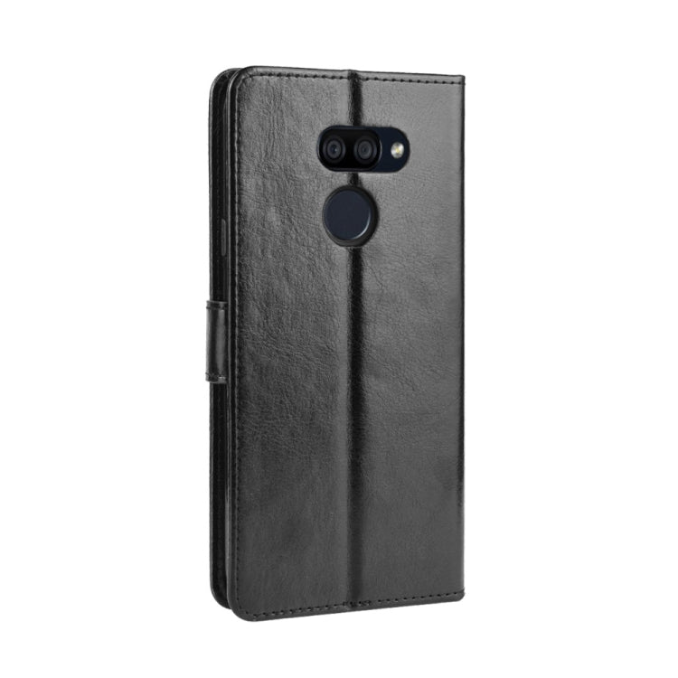 For LG K40S Retro Crazy Horse Texture Horizontal Flip Leather Case with Holder & Card Slots & Photo Frame