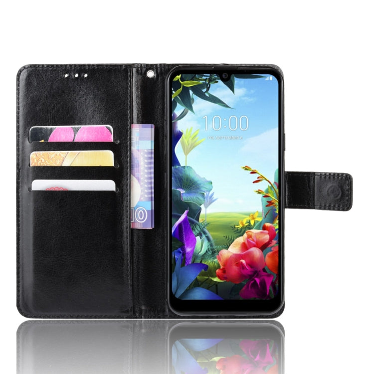 For LG K40S Retro Crazy Horse Texture Horizontal Flip Leather Case with Holder & Card Slots & Photo Frame