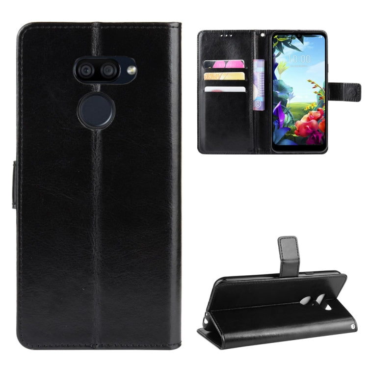 For LG K40S Retro Crazy Horse Texture Horizontal Flip Leather Case with Holder & Card Slots & Photo Frame