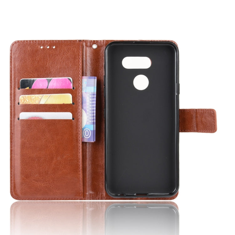 For LG K40S Retro Crazy Horse Texture Horizontal Flip Leather Case with Holder & Card Slots & Photo Frame