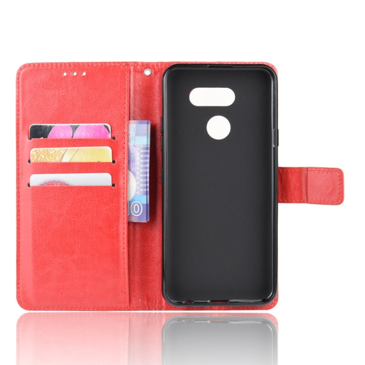 For LG K40S Retro Crazy Horse Texture Horizontal Flip Leather Case with Holder & Card Slots & Photo Frame