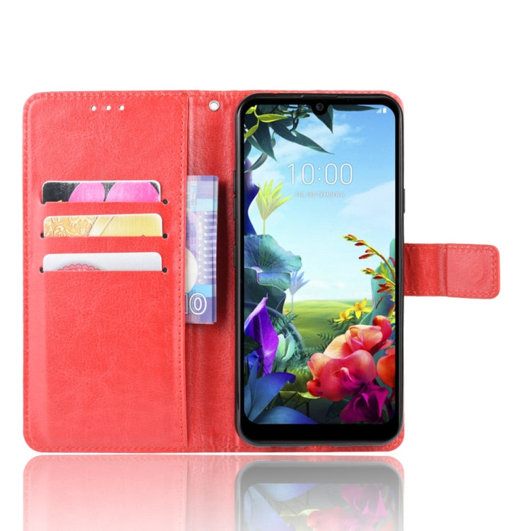For LG K40S Retro Crazy Horse Texture Horizontal Flip Leather Case with Holder & Card Slots & Photo Frame