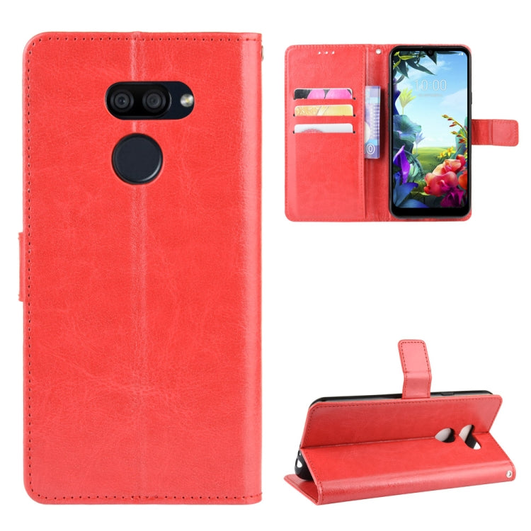 For LG K40S Retro Crazy Horse Texture Horizontal Flip Leather Case with Holder & Card Slots & Photo Frame