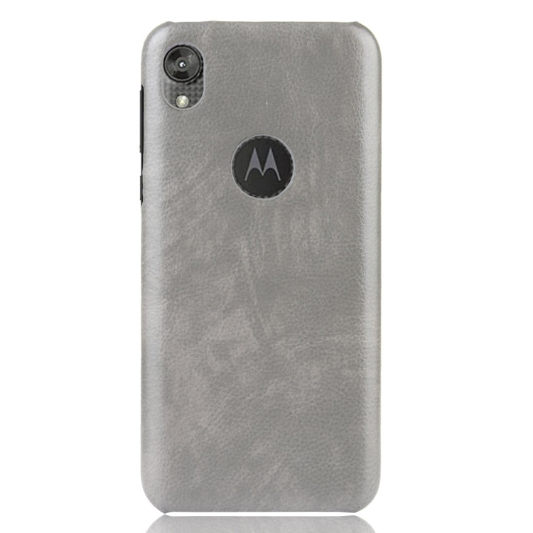 For Motorola Moto E6 Shockproof Litchi Texture PC + PU Case