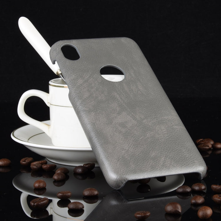 For Motorola Moto E6 Shockproof Litchi Texture PC + PU Case