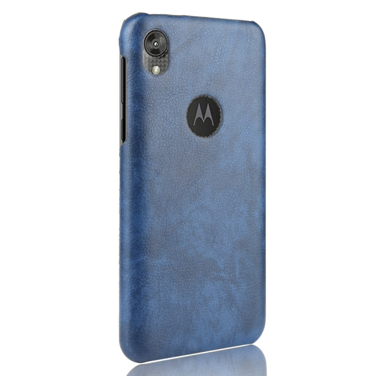 For Motorola Moto E6 Shockproof Litchi Texture PC + PU Case