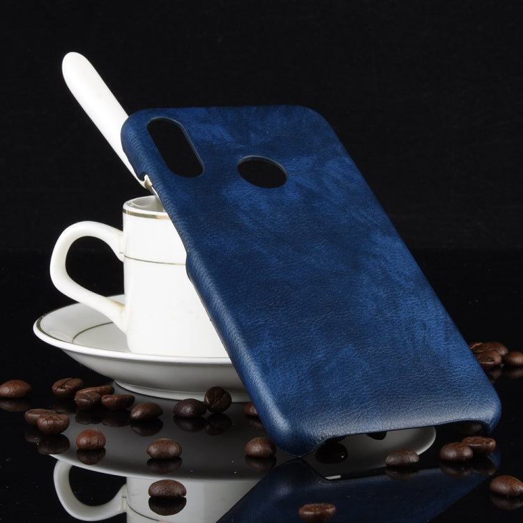 For Motorola Moto E6 Plus Shockproof Litchi Texture PC + PU Case