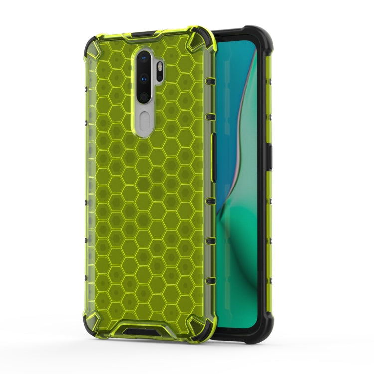 For Oppo A9 (2020) Shockproof Honeycomb PC + TPU Case