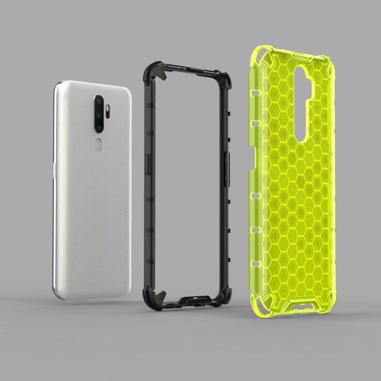 For Oppo A9 (2020) Shockproof Honeycomb PC + TPU Case