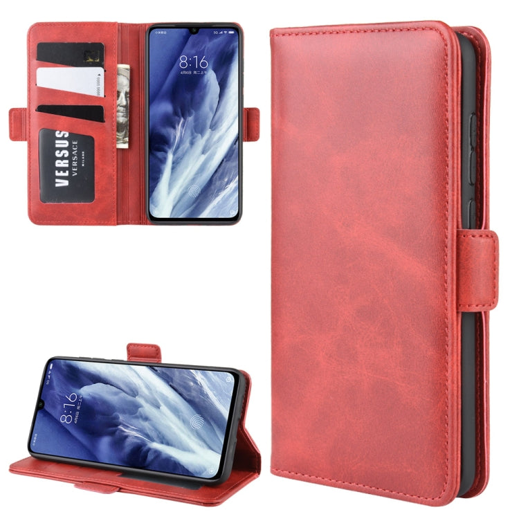For Xiaomi 9 Pro/Xiaomi 9 Pro 5G Double Buckle Crazy Horse Business Mobile Phone Holster with Card Wallet Bracket Function