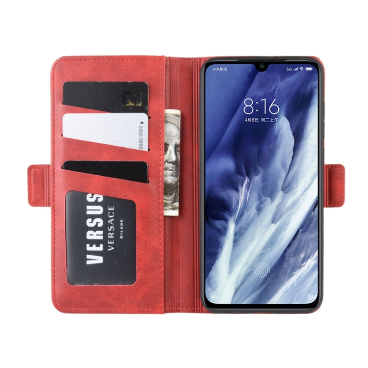For Xiaomi 9 Pro/Xiaomi 9 Pro 5G Double Buckle Crazy Horse Business Mobile Phone Holster with Card Wallet Bracket Function