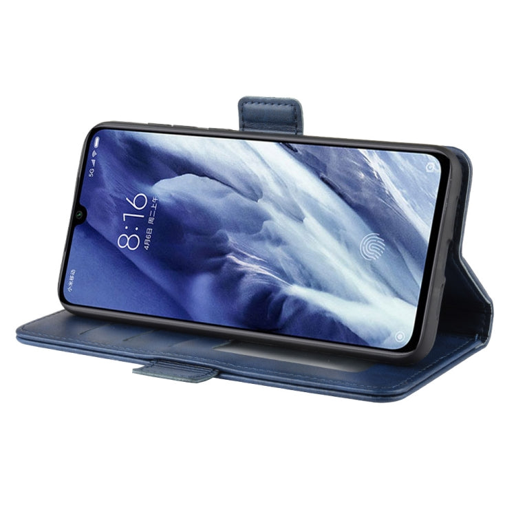 For Xiaomi 9 Pro/Xiaomi 9 Pro 5G Double Buckle Crazy Horse Business Mobile Phone Holster with Card Wallet Bracket Function