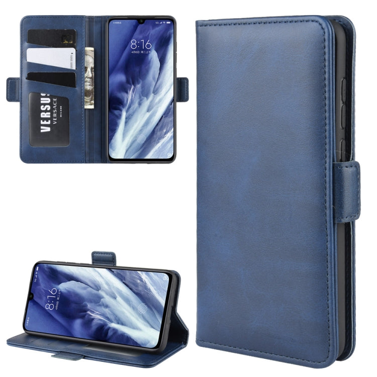 For Xiaomi 9 Pro/Xiaomi 9 Pro 5G Double Buckle Crazy Horse Business Mobile Phone Holster with Card Wallet Bracket Function