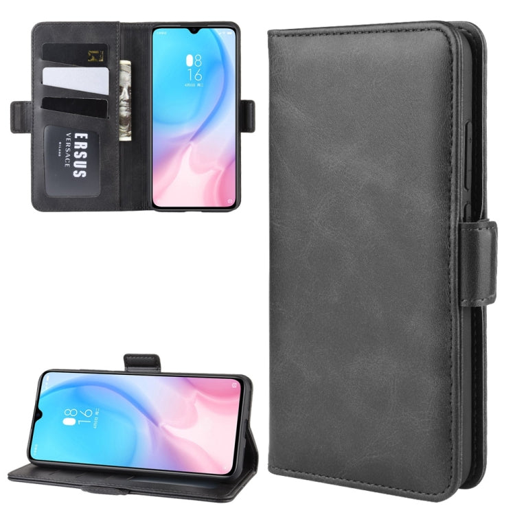 For Xiaomi CC9 Double Buckle Crazy Horse Business Mobile Phone Holster with Card Wallet Bracket Function