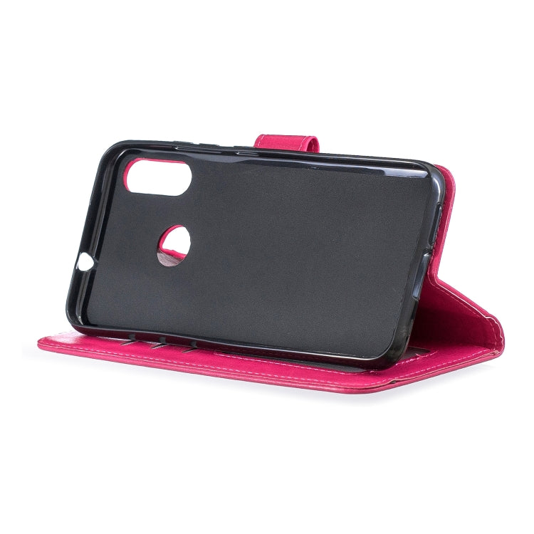 For Moto E6 Plus Crazy Horse Texture Horizontal Flip Leather Case with Holder & Card Slots & Wallet & Photo Frame