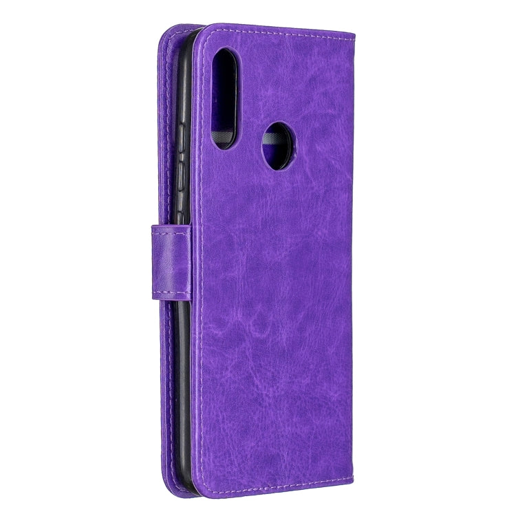 For Moto E6 Plus Crazy Horse Texture Horizontal Flip Leather Case with Holder & Card Slots & Wallet & Photo Frame