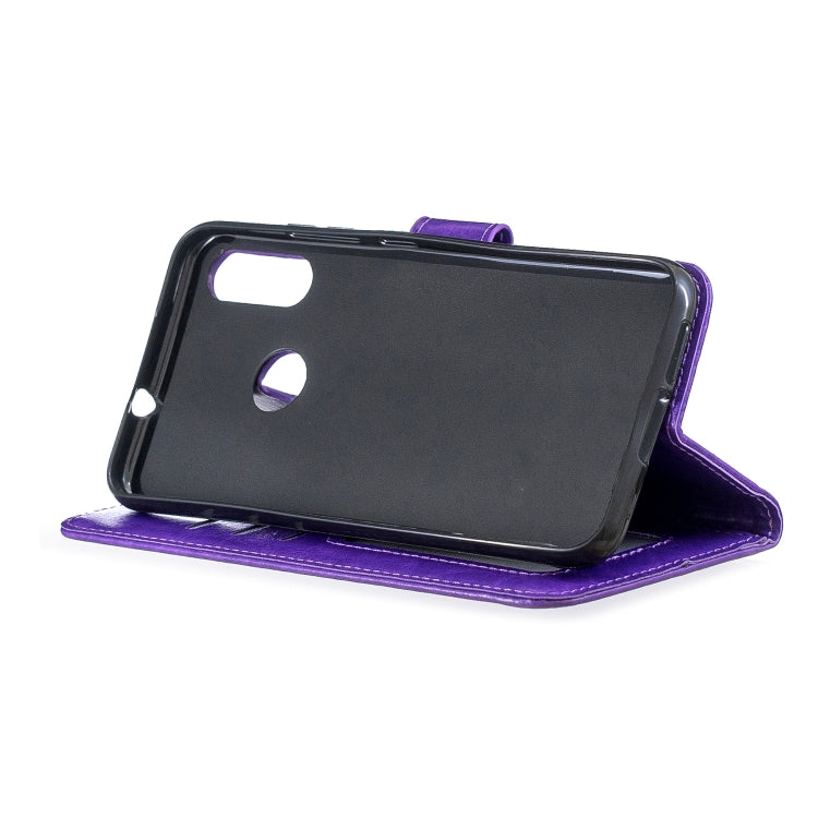 For Moto E6 Plus Crazy Horse Texture Horizontal Flip Leather Case with Holder & Card Slots & Wallet & Photo Frame