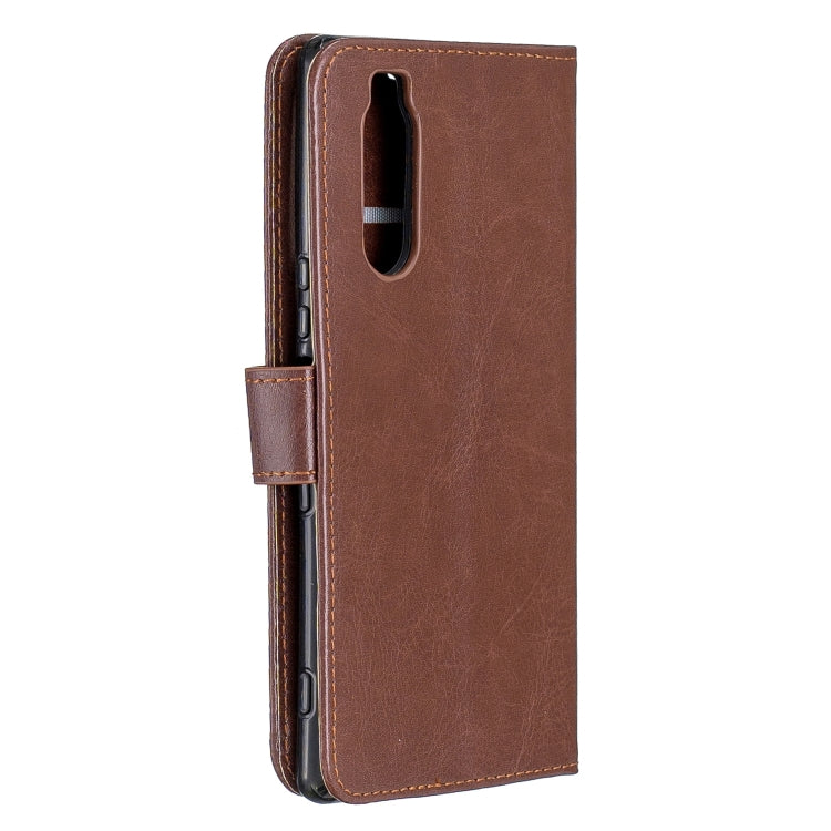 For Sony Xperia 5 Crazy Horse Texture Horizontal Flip Leather Case with Holder & Card Slots & Wallet & Photo Frame