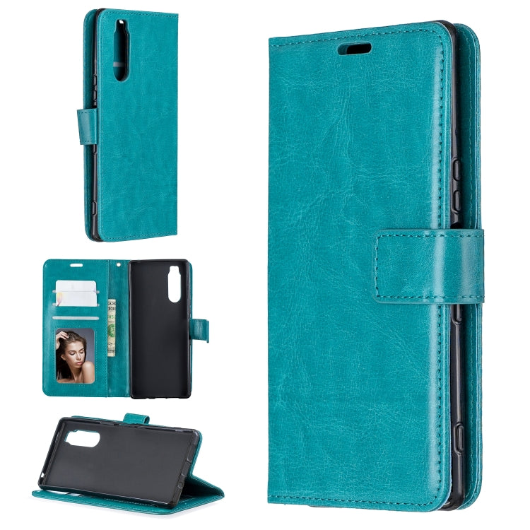 For Sony Xperia 5 Crazy Horse Texture Horizontal Flip Leather Case with Holder & Card Slots & Wallet & Photo Frame