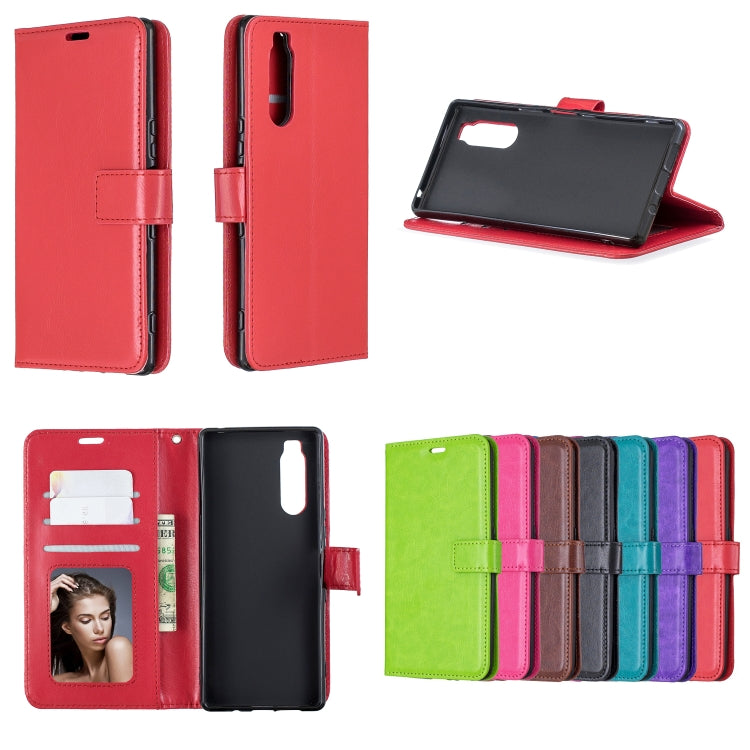 For Sony Xperia 5 Crazy Horse Texture Horizontal Flip Leather Case with Holder & Card Slots & Wallet & Photo Frame