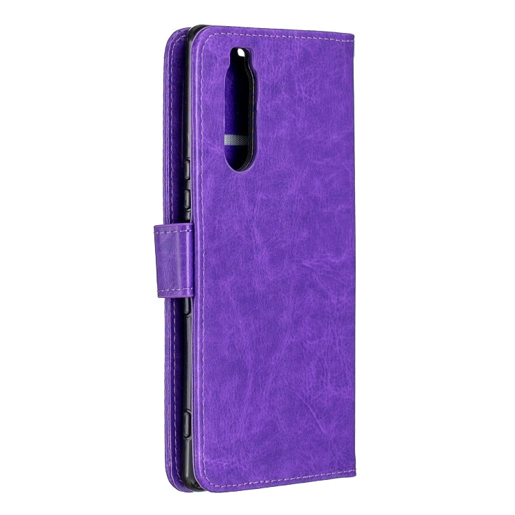 For Sony Xperia 5 Crazy Horse Texture Horizontal Flip Leather Case with Holder & Card Slots & Wallet & Photo Frame