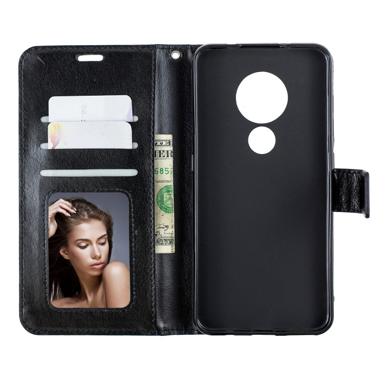 For Nokia 6.2 / 7.2 Crazy Horse Texture Horizontal Flip Leather Case with Holder & Card Slots & Wallet & Photo Frame