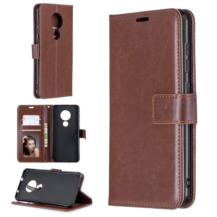For Nokia 6.2 / 7.2 Crazy Horse Texture Horizontal Flip Leather Case with Holder & Card Slots & Wallet & Photo Frame
