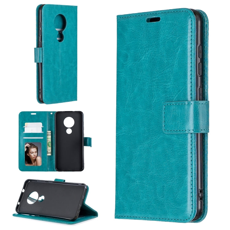 For Nokia 6.2 / 7.2 Crazy Horse Texture Horizontal Flip Leather Case with Holder & Card Slots & Wallet & Photo Frame