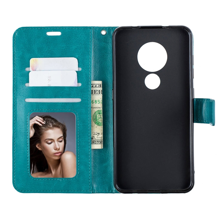 For Nokia 6.2 / 7.2 Crazy Horse Texture Horizontal Flip Leather Case with Holder & Card Slots & Wallet & Photo Frame