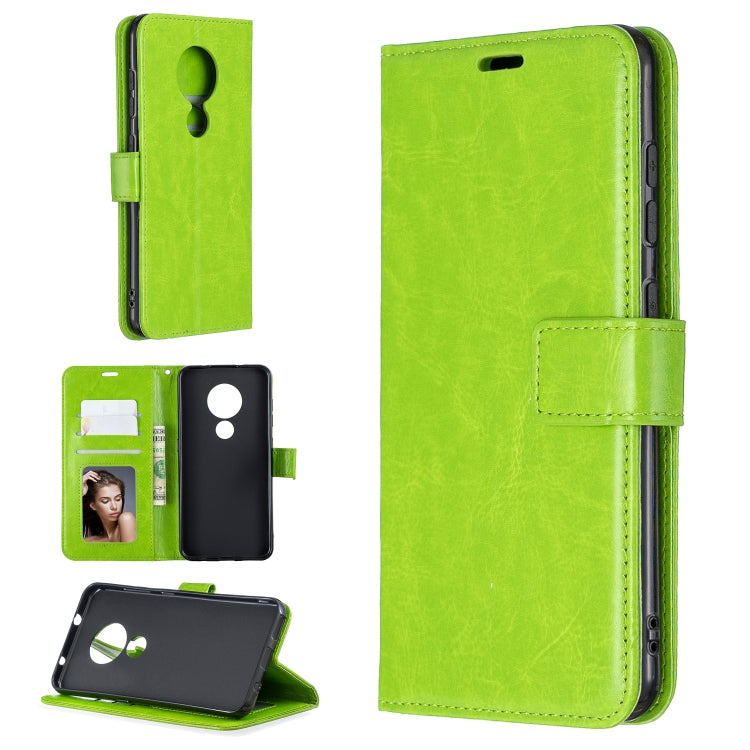 For Nokia 6.2 / 7.2 Crazy Horse Texture Horizontal Flip Leather Case with Holder & Card Slots & Wallet & Photo Frame