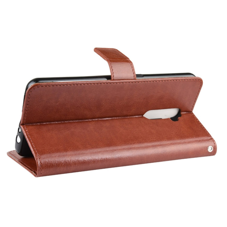 For Oppo Reno Ace Retro Crazy Horse Texture Horizontal Flip Leather Case with Holder & Card Slots & Photo Frame