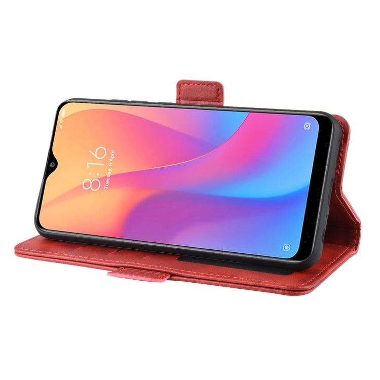 For Xiaomi Redmi 8A Double Buckle Crazy Horse Business Mobile Phone Holster with Card Wallet Bracket Function