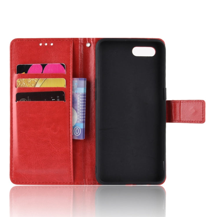 For Oppo Reno A Retro Crazy Horse Texture Horizontal Flip Leather Case with Holder & Card Slots & Photo Frame