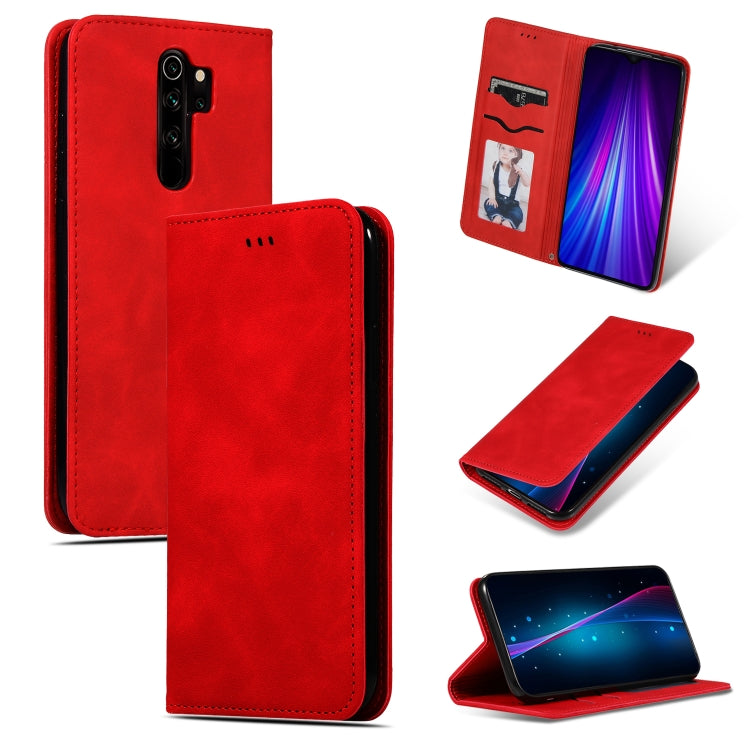 For Xiaomi Redmi Note8 Pro Retro Skin Feel Business Magnetic Horizontal Flip Leather Case