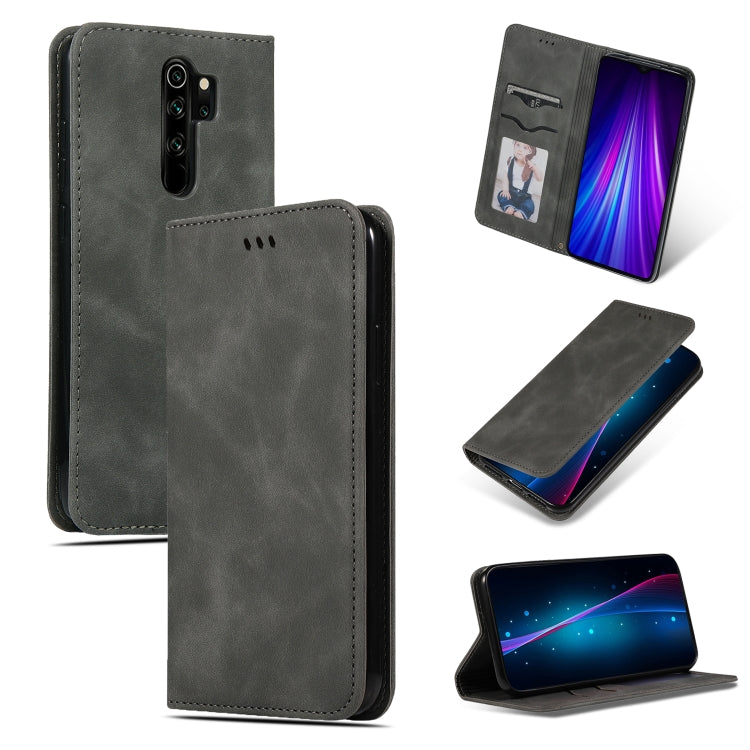For Xiaomi Redmi Note8 Pro Retro Skin Feel Business Magnetic Horizontal Flip Leather Case