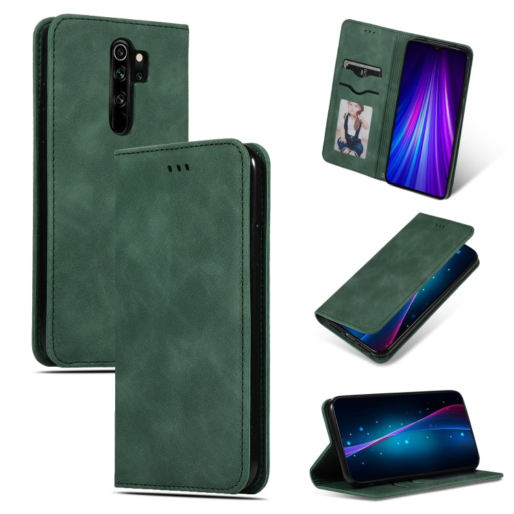 For Xiaomi Redmi Note8 Pro Retro Skin Feel Business Magnetic Horizontal Flip Leather Case