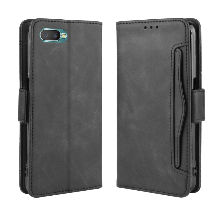 For Oppo Reno A Wallet Style Skin Feel Calf Pattern Leather Case with Separate Card Slot