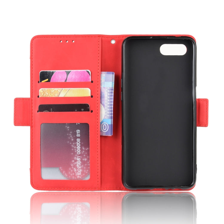 For Oppo Reno A Wallet Style Skin Feel Calf Pattern Leather Case with Separate Card Slot