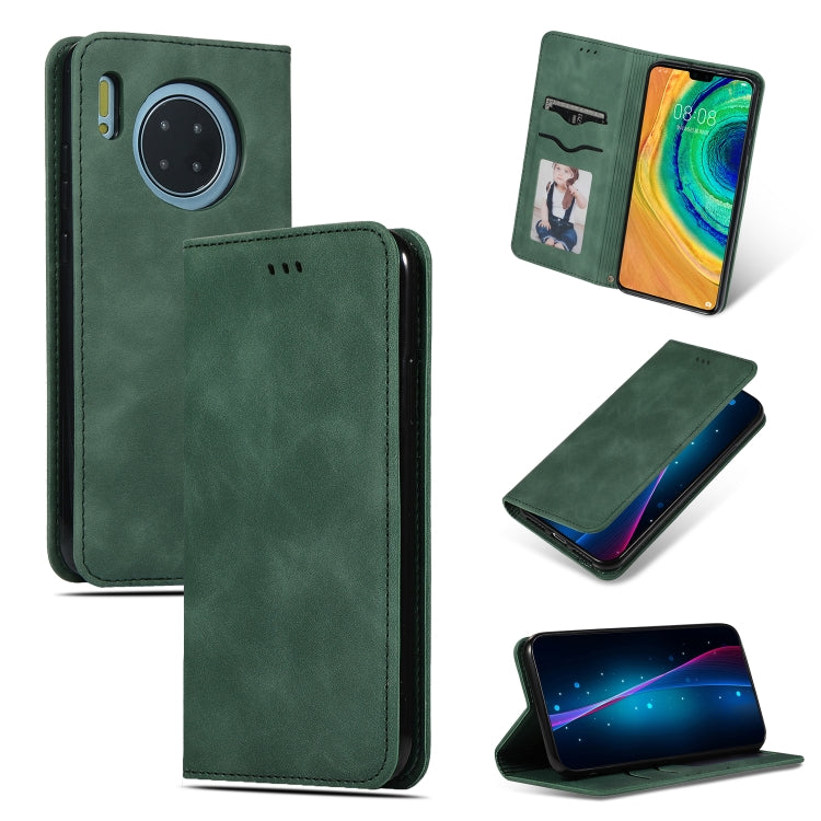 For Huawei Mate 30 Retro Skin Feel Business Magnetic Horizontal Flip Leather Case
