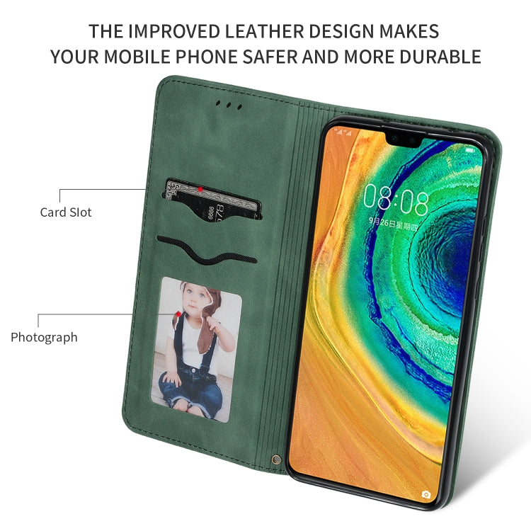 For Huawei Mate 30 Pro Retro Skin Feel Business Magnetic Horizontal Flip Leather Case